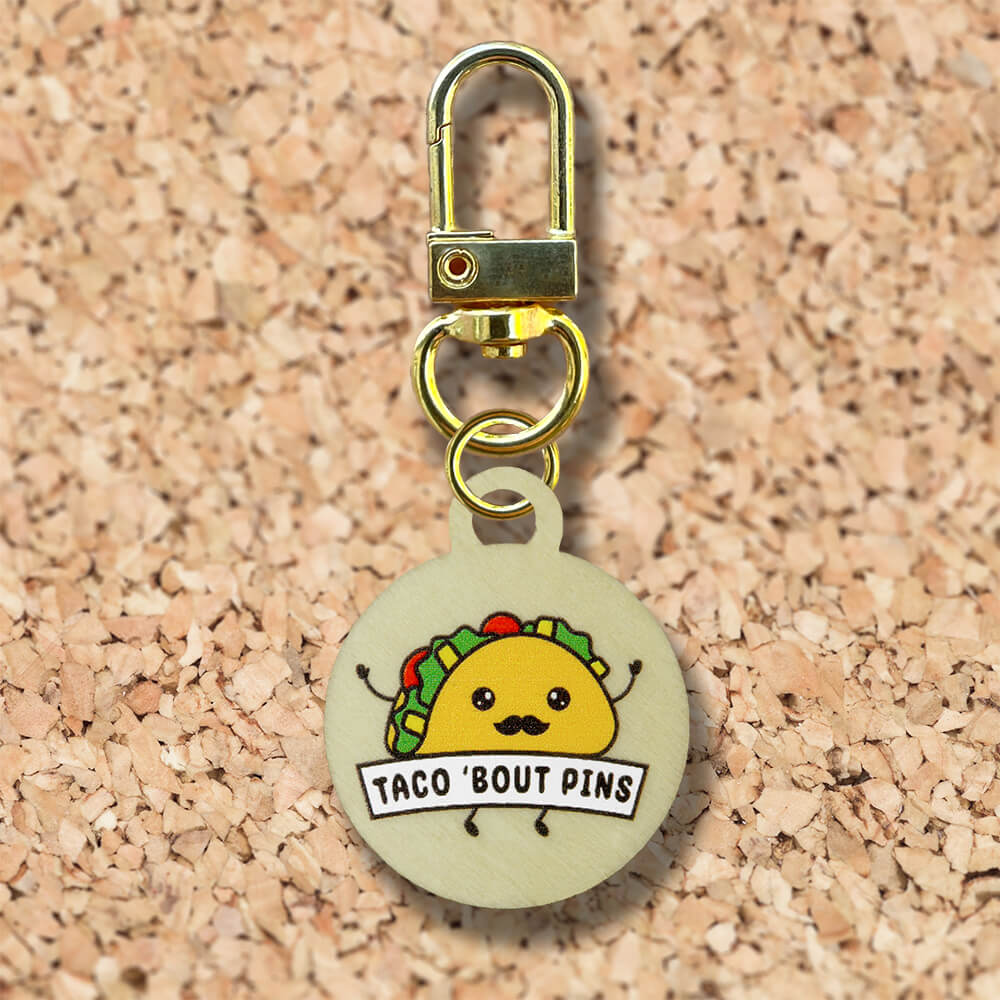 Taco Bout Pins Plant-Based Zipper Charm